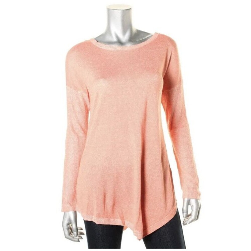 Two by Vince Camuto Womens Knit Pullover Sweater coral defect M stains READ